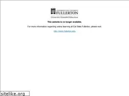 Sites similar to distance-ed.fullerton.edu