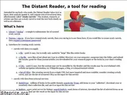 Sites similar to distantreader.org