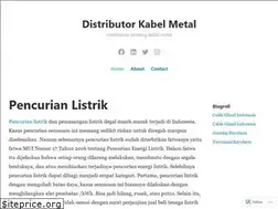 Sites similar to distributorkabelmetal.wordpress.com