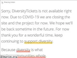 Sites similar to diversitytickets.org