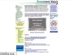 Sites similar to divestmentwatch.com