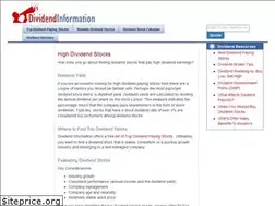 Sites similar to dividendinformation.com
