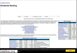 Sites similar to dividendsranking.com