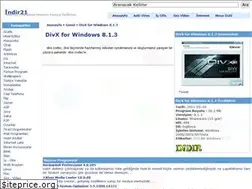 Sites similar to divx-for-windows-8-1-3-indir.indir21.com