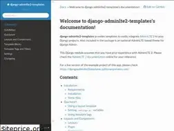 Sites similar to django-adminlte2-templates.readthedocs.io