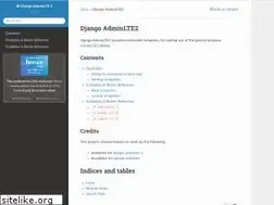 Sites similar to django-adminlte2.readthedocs.io