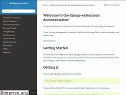 Sites similar to django-extensions.readthedocs.io