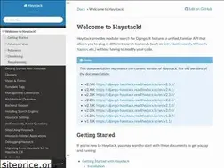 Sites similar to django-haystack.readthedocs.io