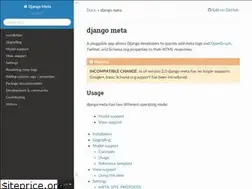 Sites similar to django-meta.readthedocs.io