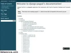 Sites similar to django-paypal.readthedocs.io