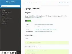 Sites similar to django-ratelimit.readthedocs.io