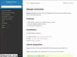 Sites similar to django-reversion.readthedocs.io