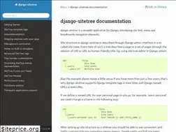 Sites similar to django-sitetree.readthedocs.io