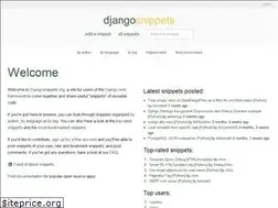 Sites similar to djangosnippets.org