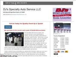 Sites similar to djsspecialtyautoservice.com