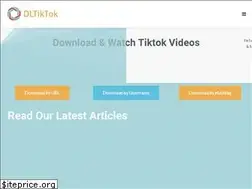 Sites similar to dltiktok.com
