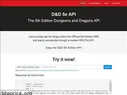 Sites similar to dnd5eapi.co