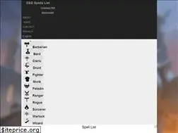 Sites similar to dndspellslist.com