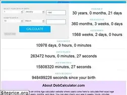 Sites similar to dobcalculator.com