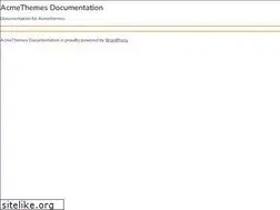 Sites similar to doc.acmethemes.com