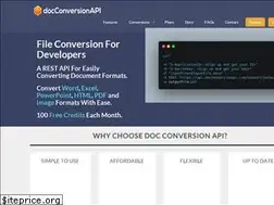 Sites similar to docconversionapi.com