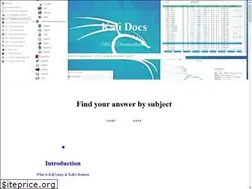 Sites similar to docs.kali.org