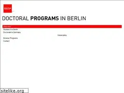 Sites similar to doctoral-programs.de