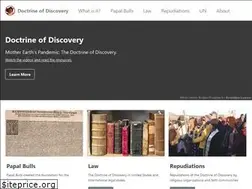 Sites similar to doctrineofdiscovery.org