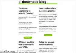 Sites similar to docwhat.org