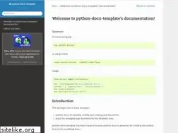 Sites similar to docxtpl.readthedocs.io