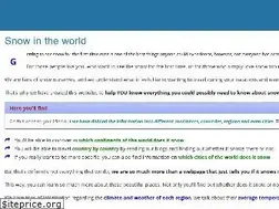 Sites similar to doesitsnow.com