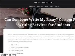 Sites similar to doessaysonline.com