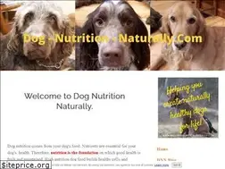 Sites similar to dog-nutrition-naturally.com