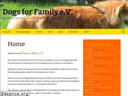 Sites similar to dogs-for-family.de