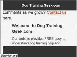 Sites similar to dogtraininggeek.com