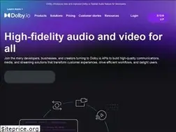 Sites similar to dolby.io