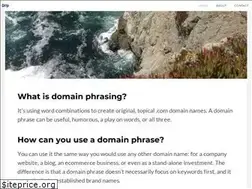 Sites similar to domainphrasing.com