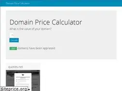 Sites similar to domainpricecalculator.com