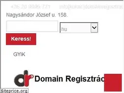 Sites similar to domainregisztraciokft.hu