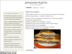 Sites similar to domashnierecepty.info