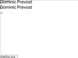 Sites similar to dominicprevost.com