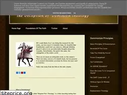 Sites similar to dominion-theology.blogspot.com