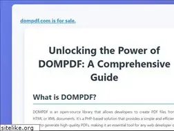 Sites similar to dompdf.com