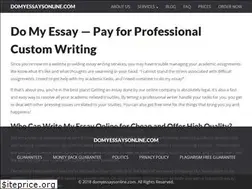 Sites similar to domyessaysonline.com
