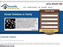 Sites similar to donatemytimeshare.org