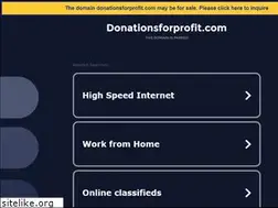 Sites similar to donationsforprofit.com