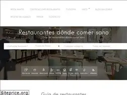 Sites similar to dondecomersano.es