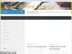 Sites similar to donebeforebrekky.com