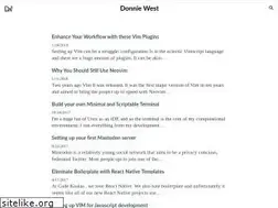 Sites similar to donniewest.com