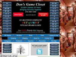 Sites similar to donsgamecloset.com